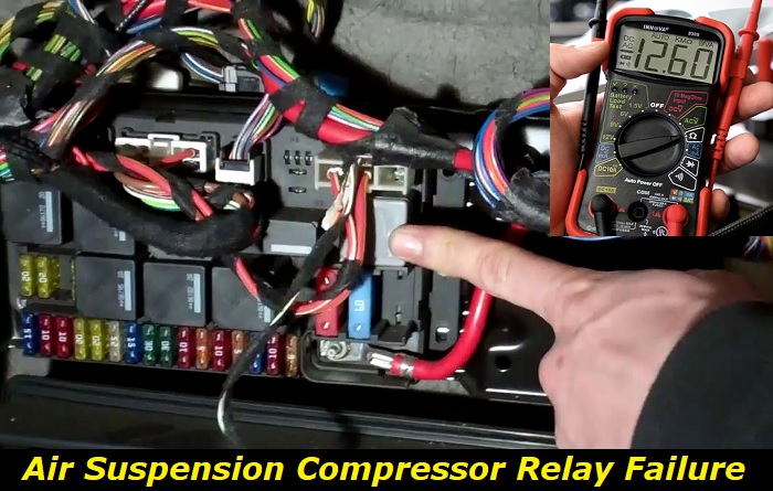 air suspension compressor relay failure
